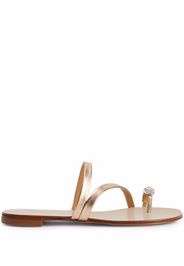 Giuseppe Zanotti Hillary crystal-ring sandals - Rosa