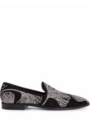 Giuseppe Zanotti Jareth Loafer mit Kristallen - Schwarz