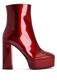 Giuseppe Zanotti Morgana platform ankle boots - Rot