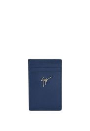 Giuseppe Zanotti Albert logo-plaque cardholder - Blau