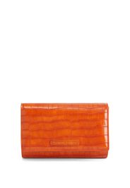 Giuseppe Zanotti Wendy crocodile-effect clutch bag - Orange