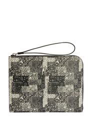 Giuseppe Zanotti Clutch mit Paisley-Print - Schwarz