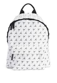 Giuseppe Zanotti logo-print backpack - Weiß