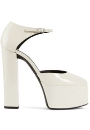 Giuseppe Zanotti Bebe 15mm patent-finish platform sandals - Weiß