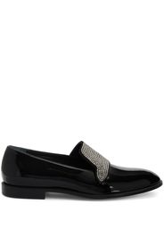 Giuseppe Zanotti Eflamm crystal-embellished patent loafers - Schwarz