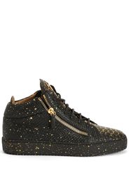 Giuseppe Zanotti Kriss python-print leather sneakers - Schwarz