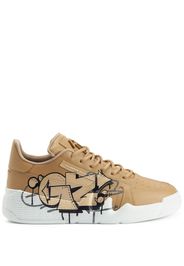 Giuseppe Zanotti Talon Sneakers mit Logo-Schild - Nude