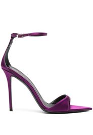 Giuseppe Zanotti 100mm ankle-strap satin sandals - Violett