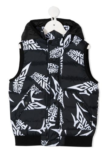 Givenchy Kids Weste mit grafischem Print - Schwarz