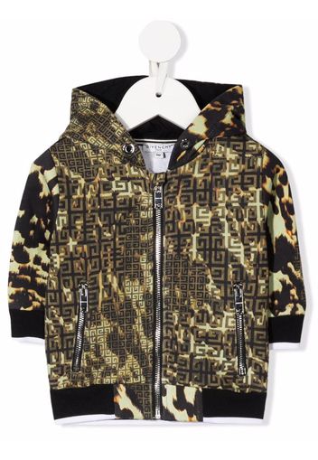 Givenchy Kids 4G motif animal-print jacket - Grün