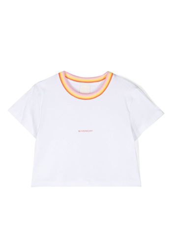 Givenchy Kids logo-print crew-neck T-shirt - Weiß