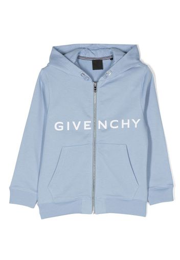 Givenchy Kids Kapuzenjacke mit 4G-Print - Blau