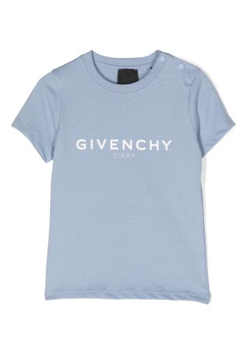 Givenchy Kids logo-print T-shirt - Blau