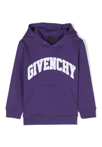 Givenchy Kids Hoodie mit Logo-Applikation - Violett