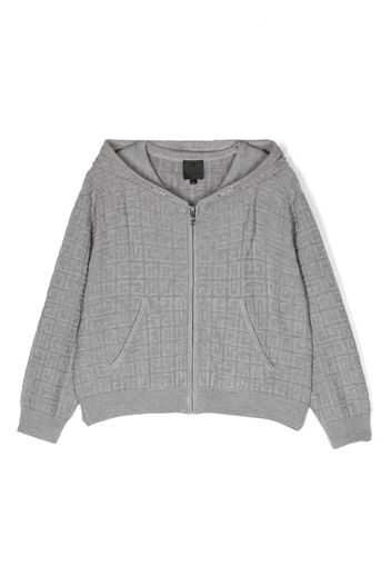 Givenchy Kids Cardigan mit Jacquardmuster - Grau