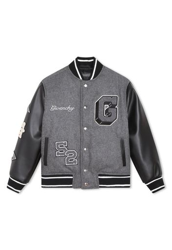 Givenchy Kids 4G motif-appliqué bomber jacket - Grau