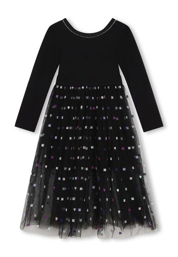 Givenchy Kids 4G-motif long-sleeve dress - Schwarz