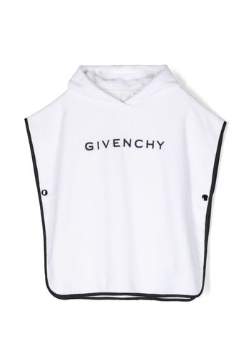 Givenchy Kids logo-print hooded bath robe - Weiß