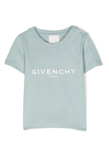 Givenchy Kids T-Shirt mit Logo-Print - Blau