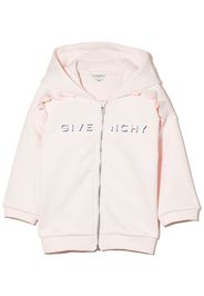 Givenchy Kids Kapuzenjacke mit Logo-Print - Rosa