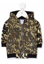 Givenchy Kids 4G motif animal-print jacket - Grün