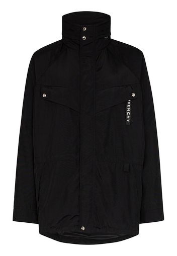 Givenchy Parka mit Logo-Print - Schwarz