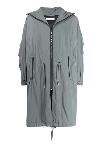 Givenchy Kapuzenparka mit Kordelzug - Grau