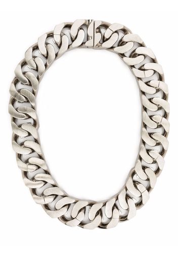 Givenchy G curb chain necklace - Silber