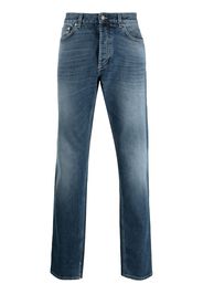 Givenchy Gerade Jeans mit Logo - Blau