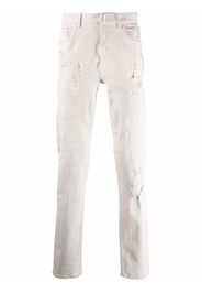 Givenchy Schmale Jeans im Distressed-Look - Weiß