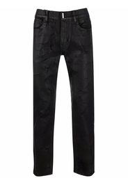 Givenchy Schmale Jeans im Distressed-Look - Schwarz