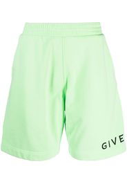 Givenchy logo-print track shorts - Grün