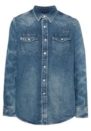Givenchy Hemd mit Logo-Stickerei - Blau
