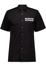 Givenchy Hemd mit Logo-Stickerei - Schwarz