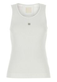 Givenchy logo plaque tank top - Weiß