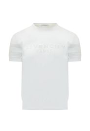 Givenchy mesh panel sweater - Weiß