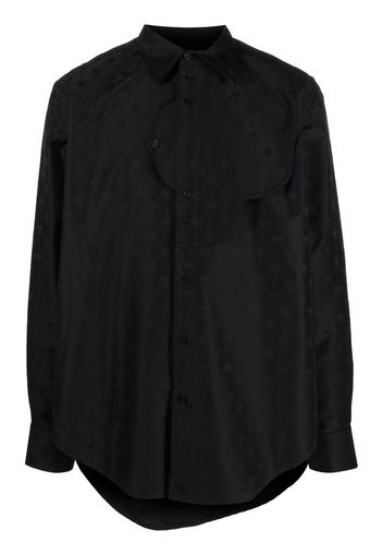 GmbH hammer-jacquard button-up shirt - Schwarz