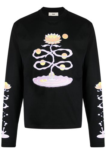 GmbH graphic-print jersey-knit sweatshirt - Schwarz