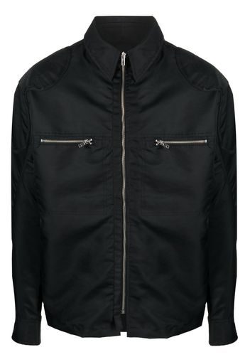 GmbH zip-up shirt jacket - Schwarz