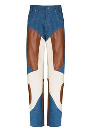 GmbH panelled straight-leg jeans - Blau