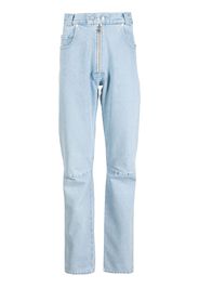 GmbH washed straight-leg jeans - Blau