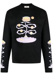 GmbH graphic-print jersey-knit sweatshirt - Schwarz