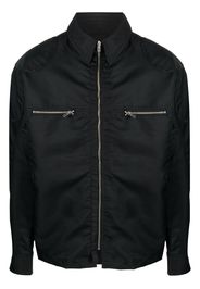 GmbH zip-up shirt jacket - Schwarz