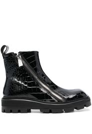 GmbH Selim mock-croc ankle boots - Schwarz