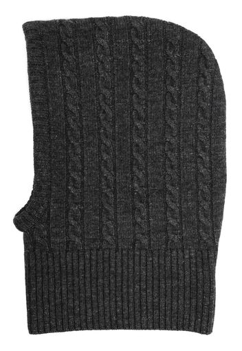 Goen.J cable-knit balaclava - Grau