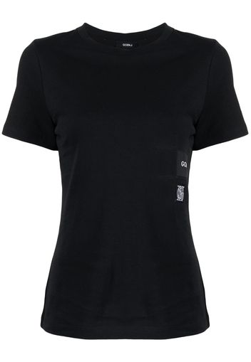 Goen.J T-Shirt mit Logo-Print - Schwarz