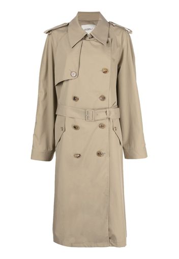 Goen.J Doppelreihiger Trenchcoat - Braun