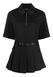 Goen.J Kleid im Layering-Look - Schwarz