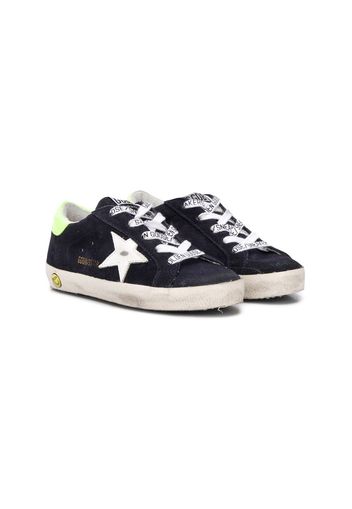 Golden Goose Kids Superstar lace-up sneakers - Blau