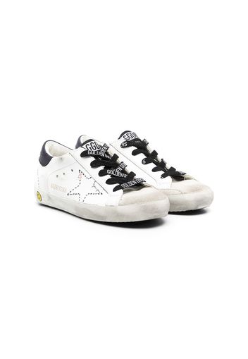 Golden Goose Kids Superstar Sneakers im Used-Look - Weiß